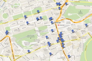 Map of the 2012 Free Fringe.