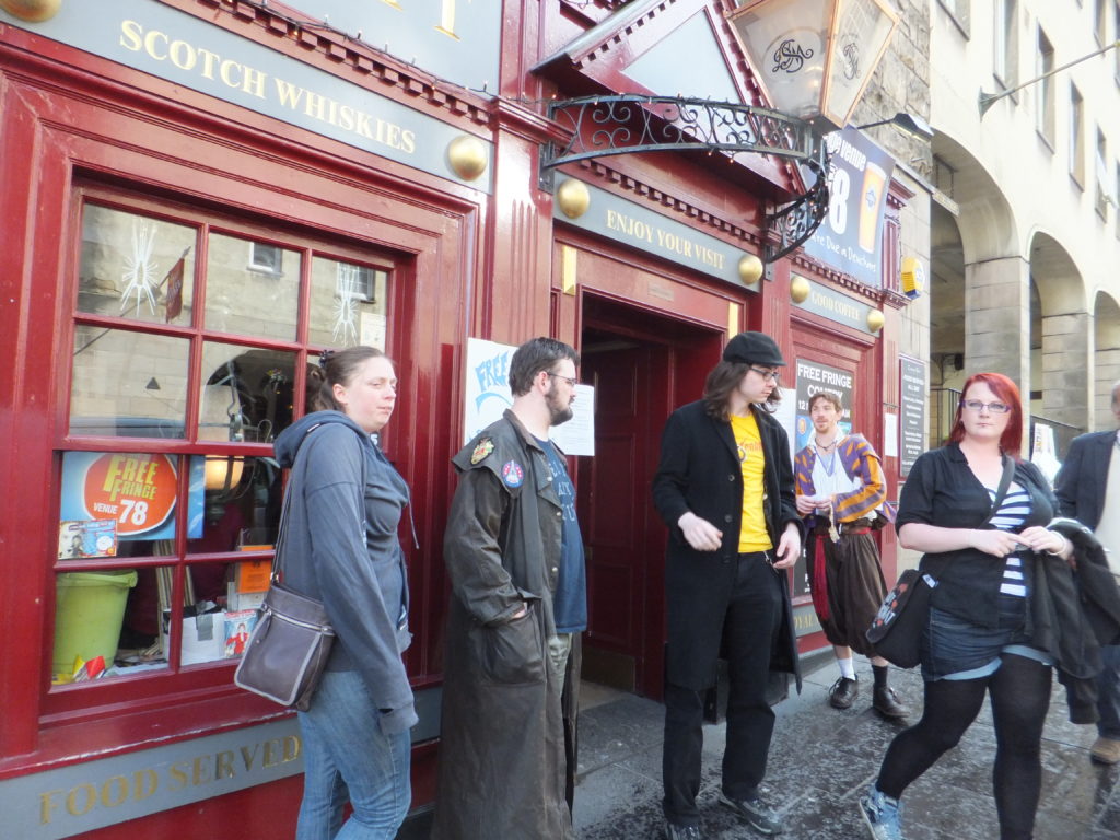 Ruth, JTA, Matt and Hannah-Mae outside the Canons' Gait.