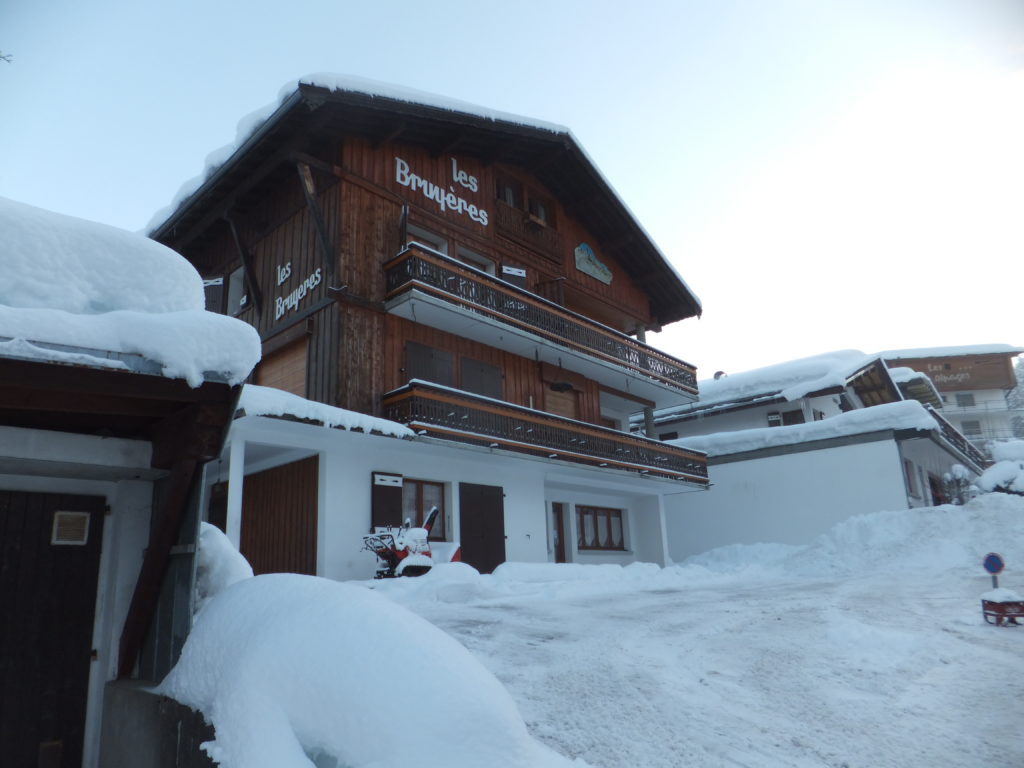 Les Bruyères; our chalet in the Alpine town of Les Gets.