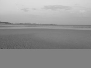 The Bay of St. Helier, looking out towards Elizabeth Castle.