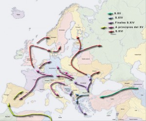 The migration of the Romanies