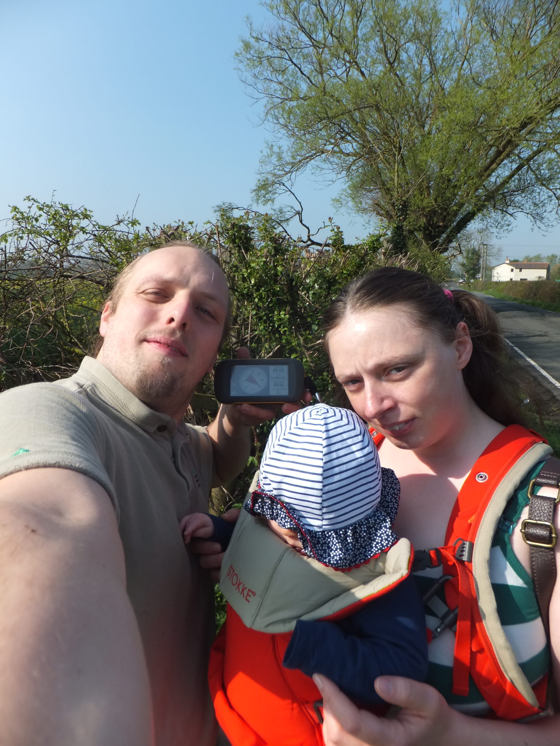 Dan, Ruth, and baby Annabel at geohashpoint 2014-04-21 51 -1