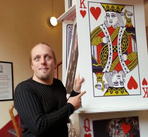 Dan with the King of Hearts