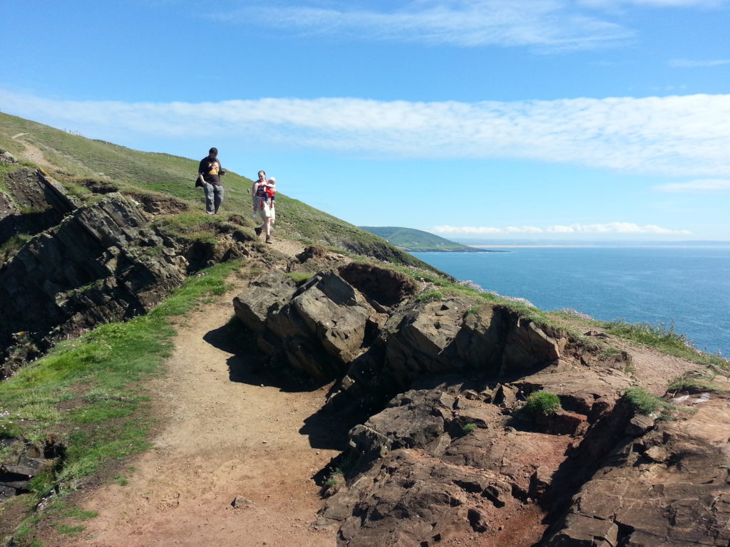 Ruth, JTA and Annabel on Baggy Point