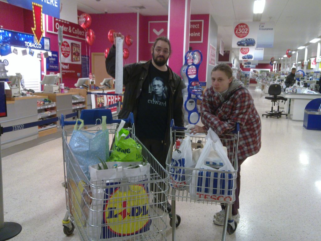 JTA and Ruth at the supermarket after shoping before Murder... At The Magic College