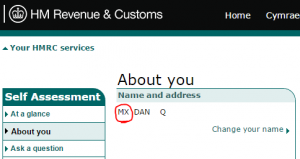 "Mx Dan Q" on HMRC.