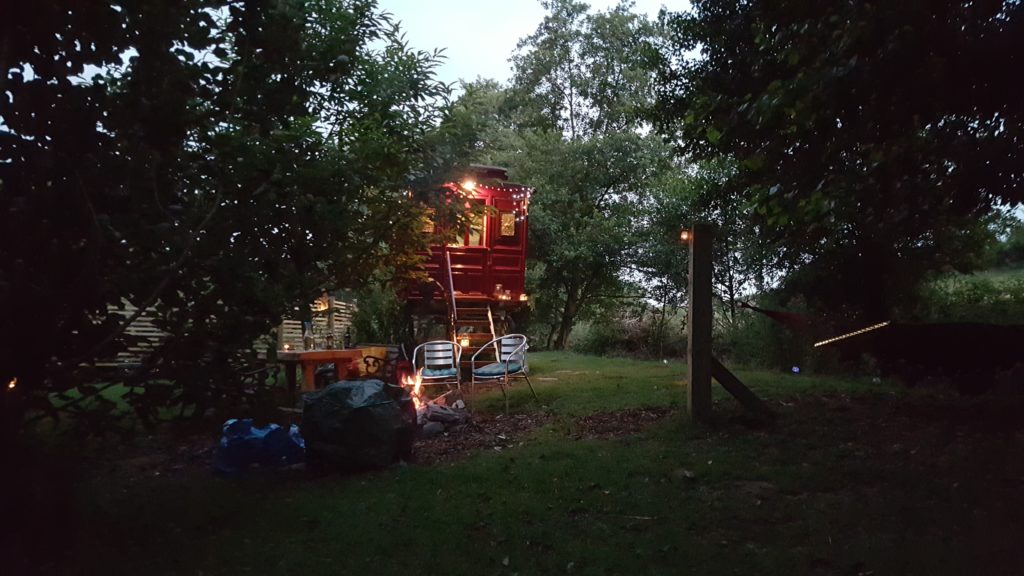 'Showman' caravan at Wriggles Brook