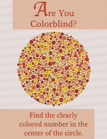 Face Science: Colourblindness test