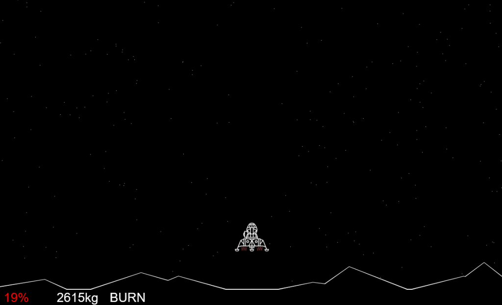 Lunar lander video store game