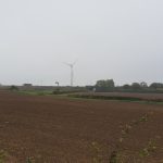 Windmills over a motorway