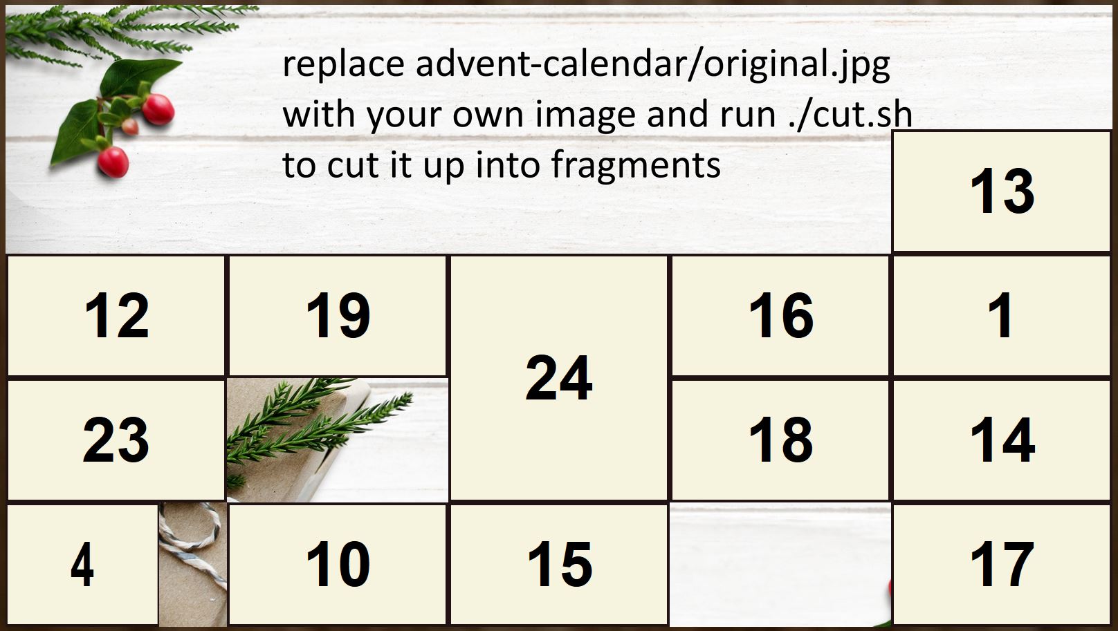 Sample advent calendar