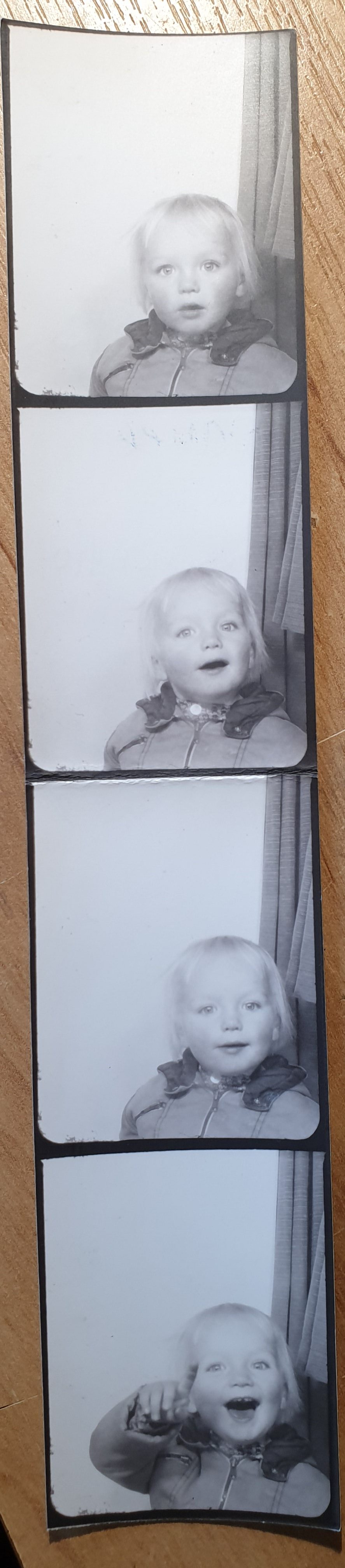 Dan, ~22 months old, in a photo booth