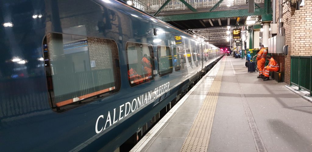 Caledonian Sleeper in Edinburgh