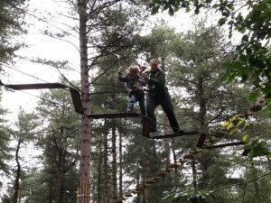 Annabel and Ruth on the high ropes #1.