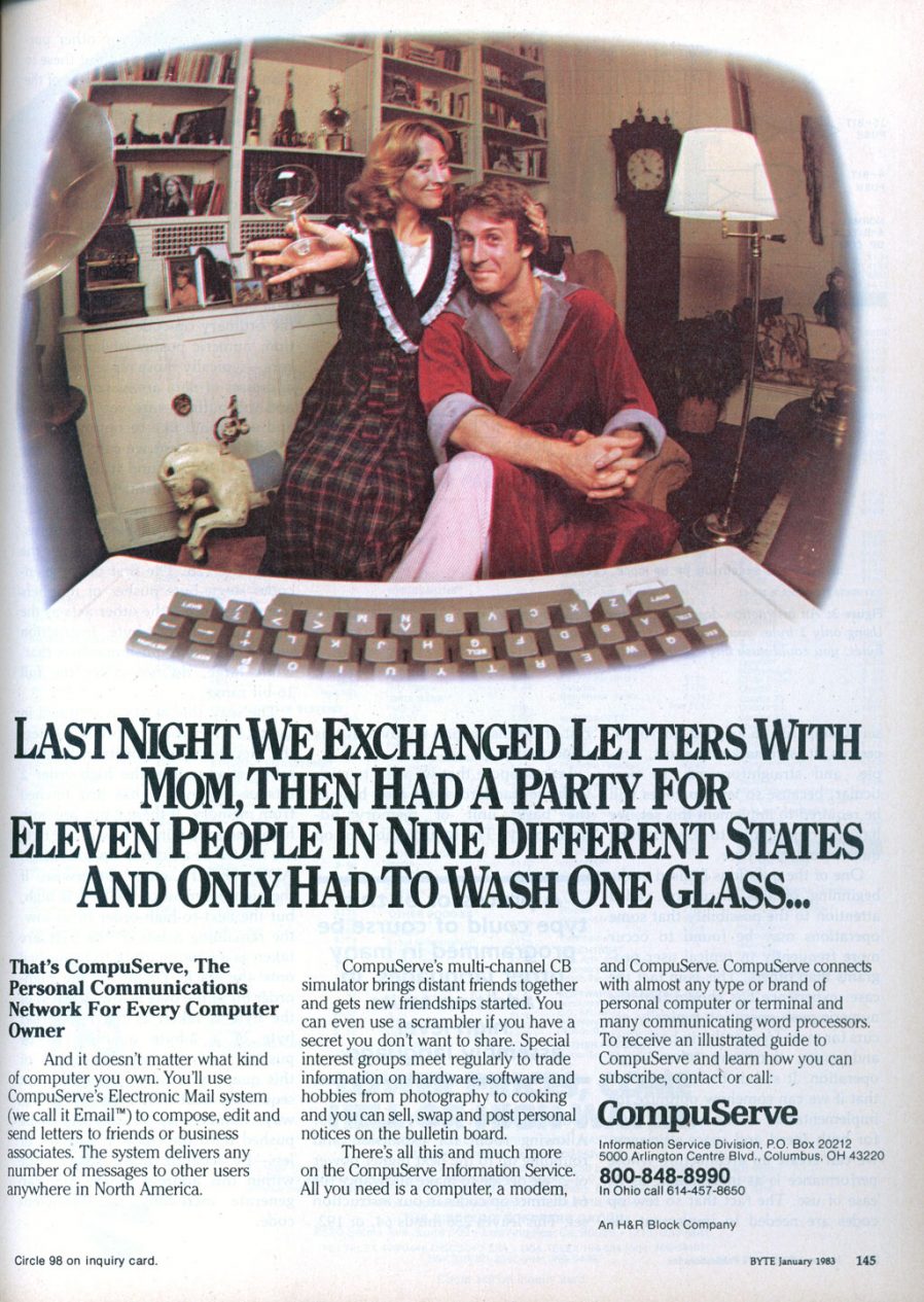 CompuServe ad circa 1983