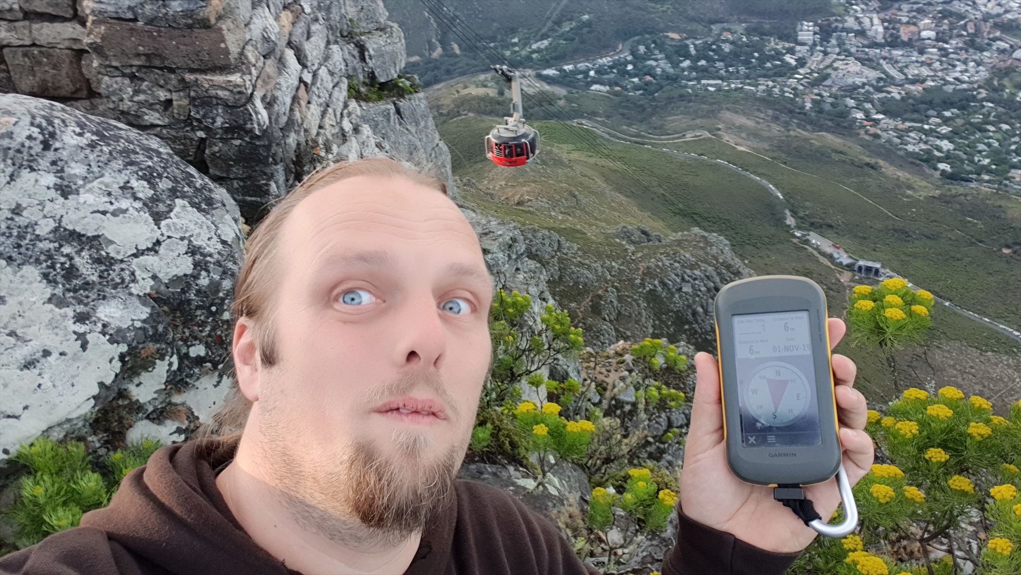 Dan with the Table Mountain cable car