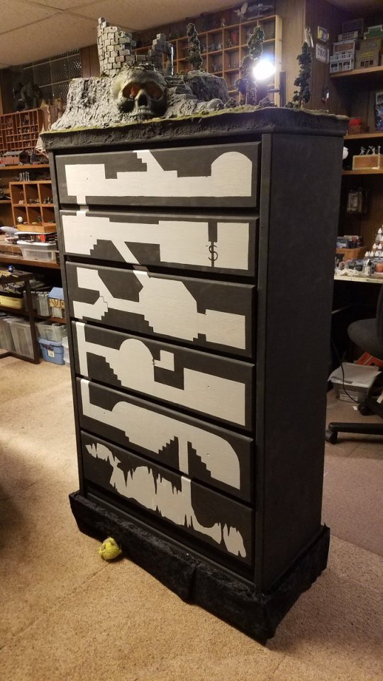 Drawers with a dungeon inside