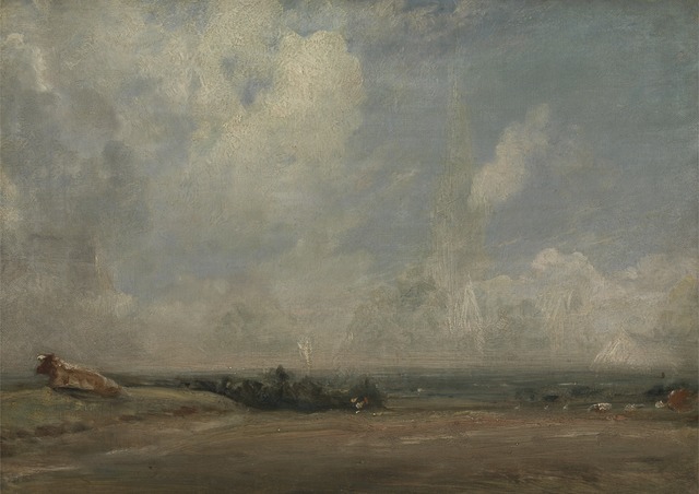 A View from Hampstead Heath, ca. 1825, by John Constable