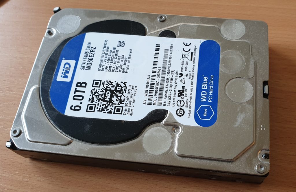 Western Digital Blue 6TB hard drisk drive