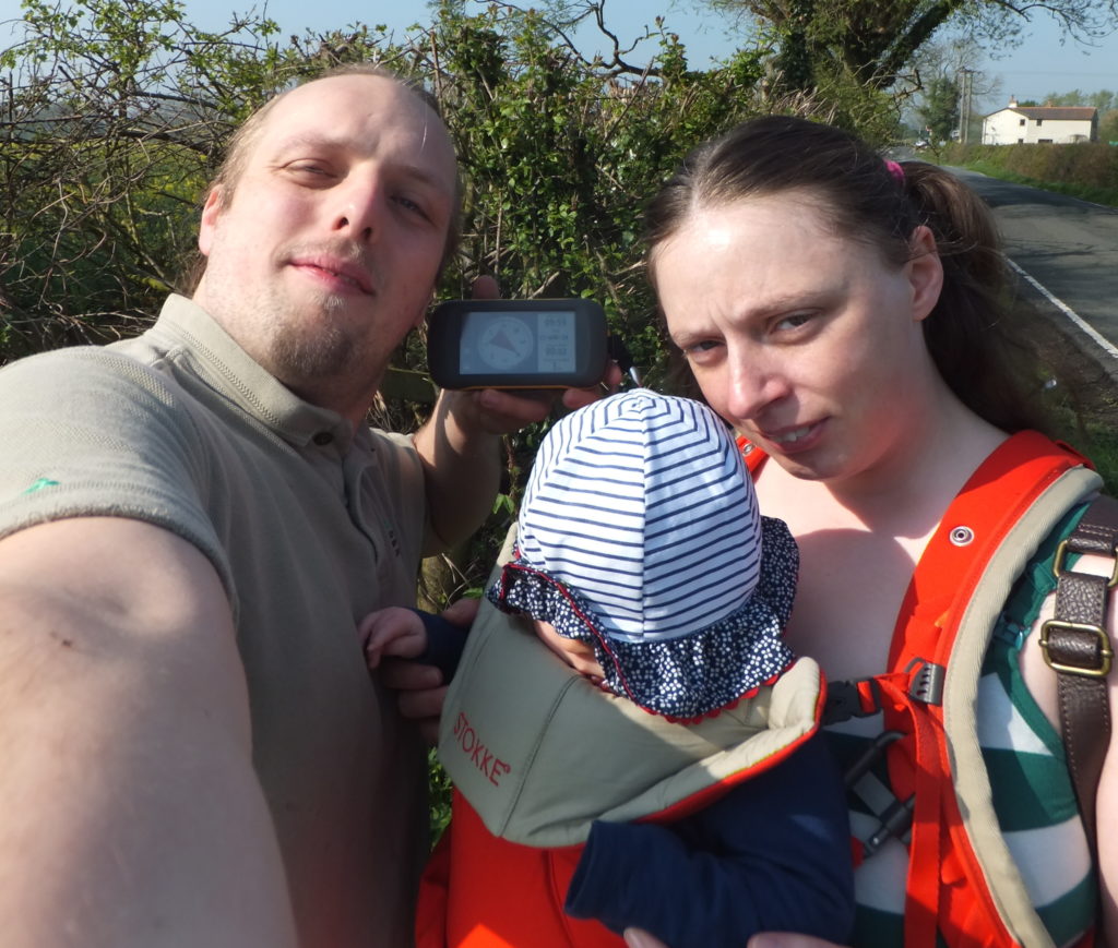 Dan, Ruth, and baby Annabel at geohashpoint 2014-04-21 51 -1