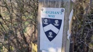 Footpath sign reading "Vaughan's Way"
