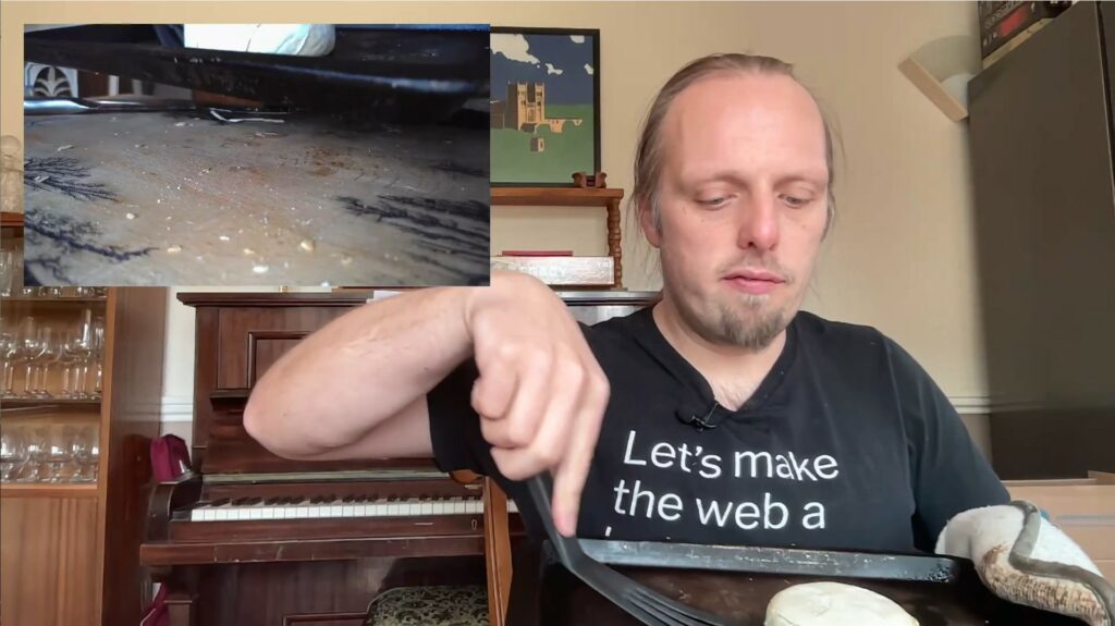 Dan serves a Shamembert.