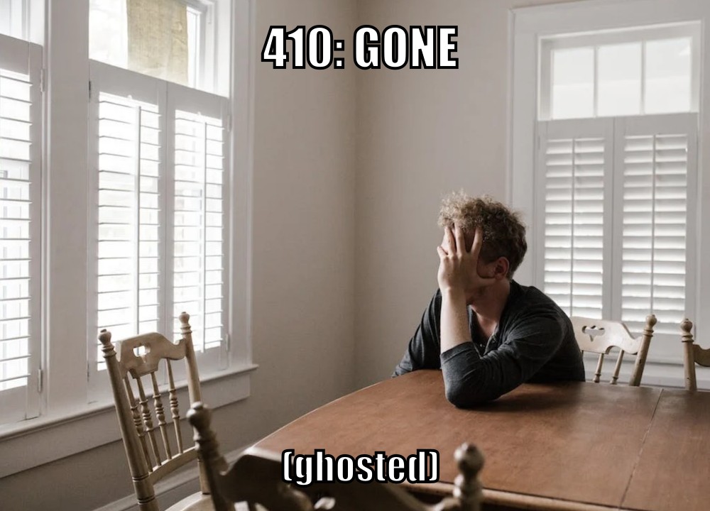 410: Gone (ghosted)