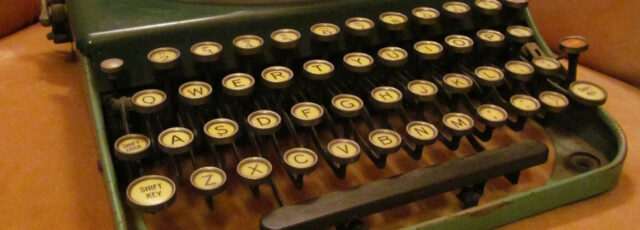 A Remington Portable No. 3 typewriter.