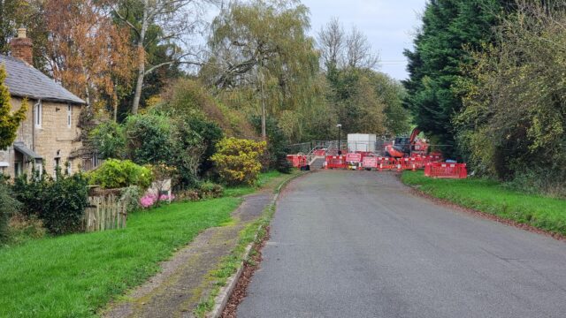 Roadworks ahead.