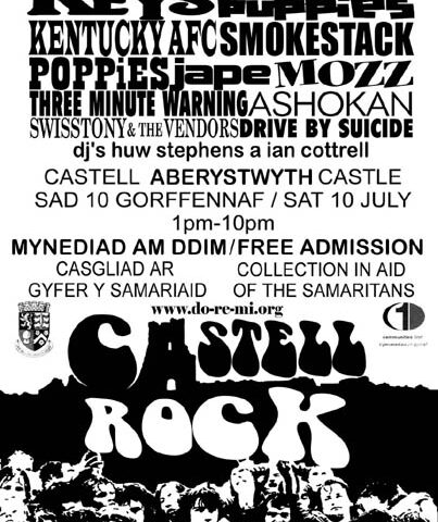 Castell Rock gig poster