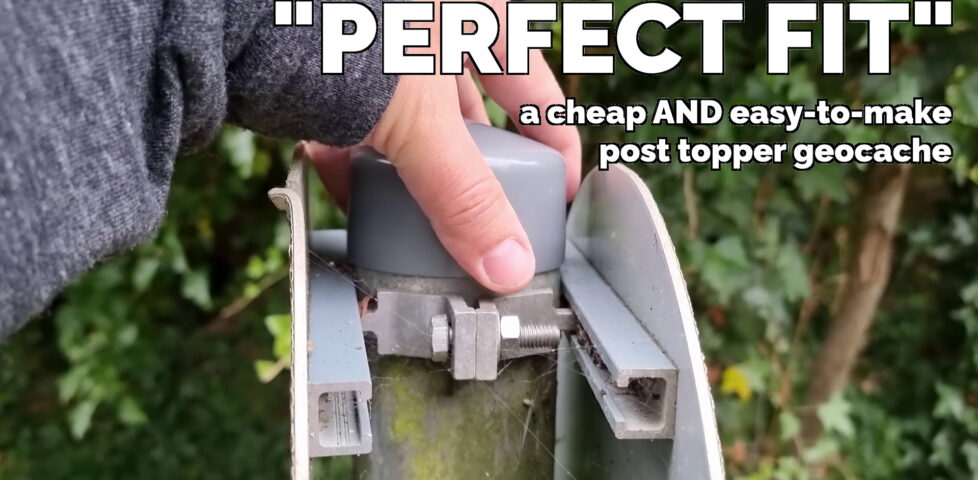 Image representing post: "Perfect Fit" cheap & easy post topper geocache