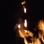 Dan juggling flaming clubs #4