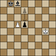 Chessboard showing how to break Clubhouse Games with an en passant move