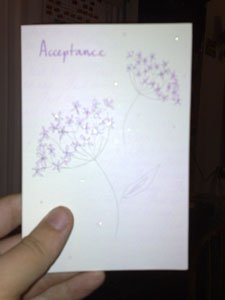 'Acceptance' Card