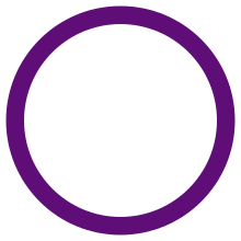 A purple circle.