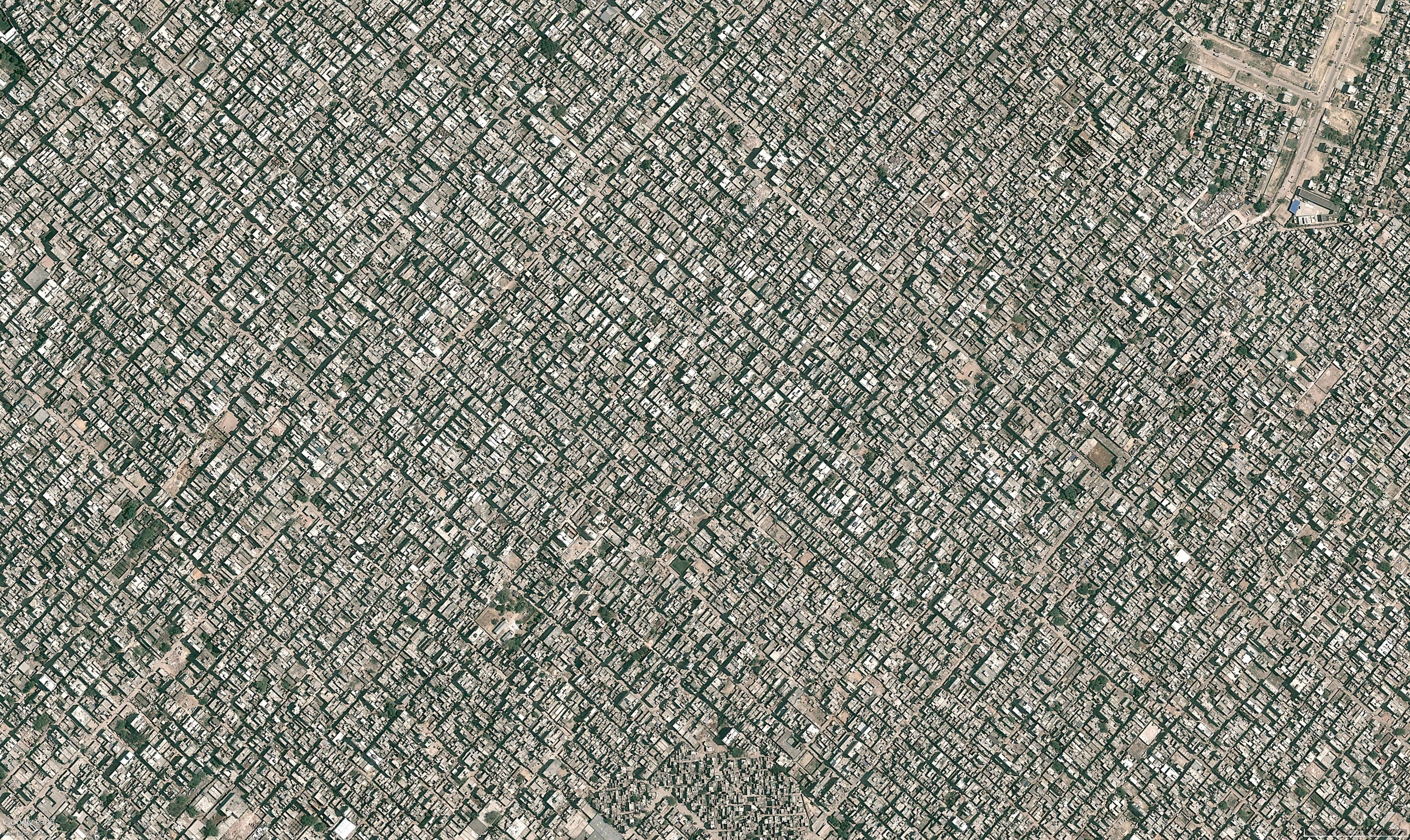 Aerial photography of New Delhi