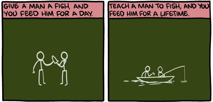 SMBC: Teach a Man to Fish