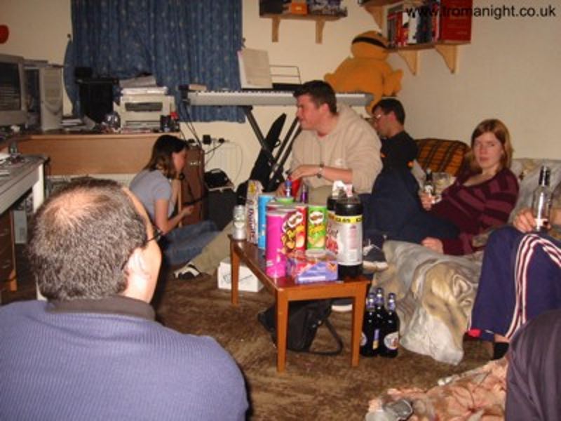 Troma Night 4, back when The Flat was in its original furniture configuration.