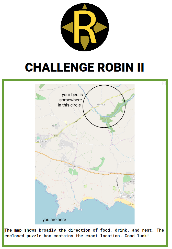 Clue 4 of Challenge Robin II
