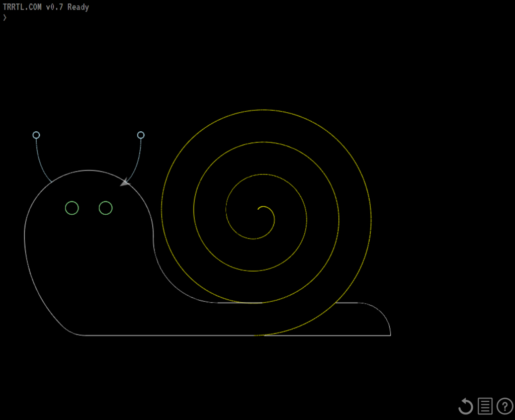 A snail in TRRTL.COM.