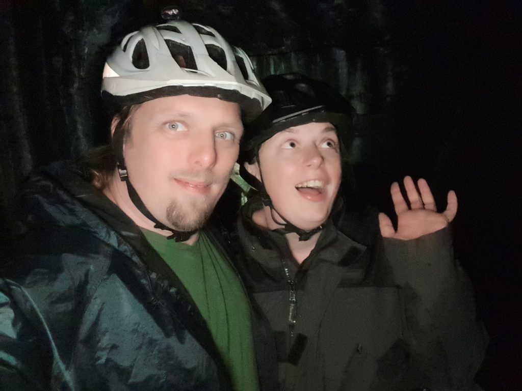 Dan and Ruth in the Falkirk Tunnel (edited: redeye removed)