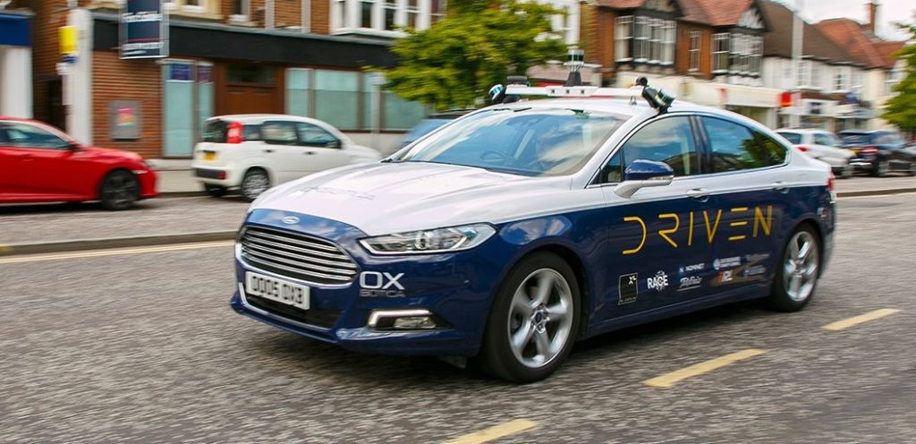 Oxbotica Driven self-driving car in Oxford.