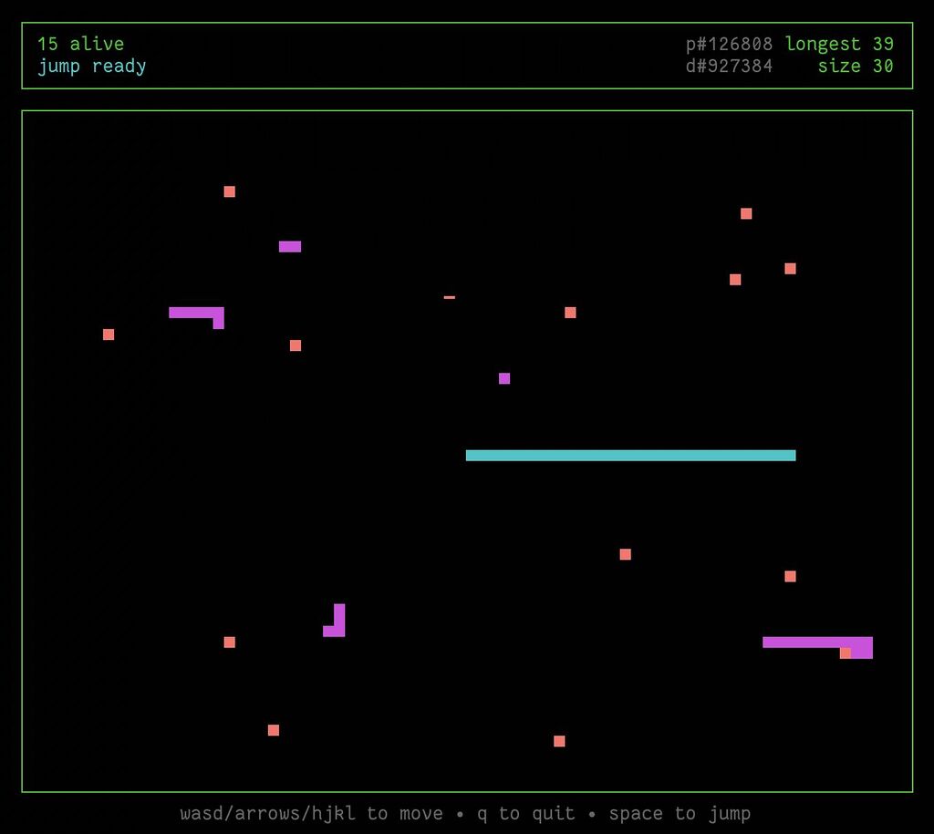 [Repost] snakes.run: rendering 100M pixels a second over ssh