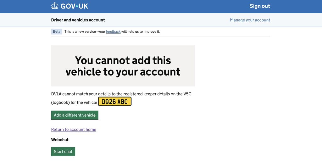 [Article] It took 13 years to notice my invalid vehicle registration certificate!